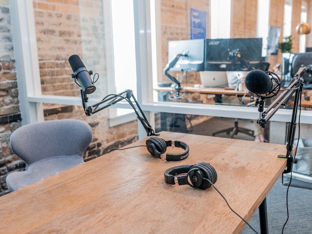 microphone on desk