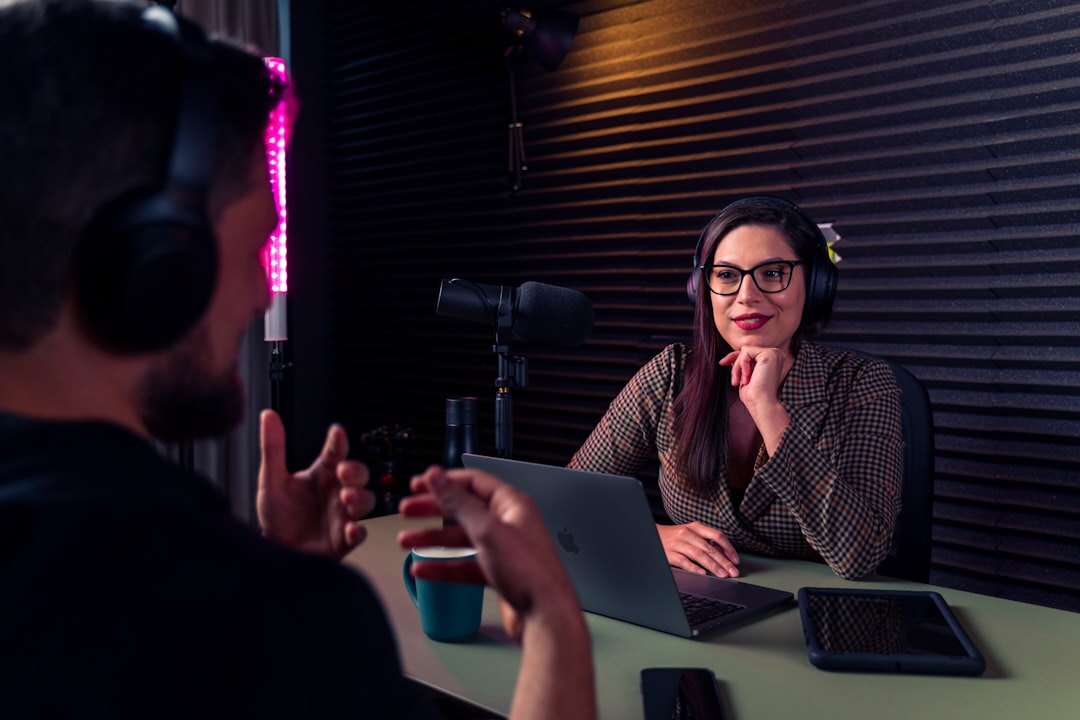 group of podcasters collaborating