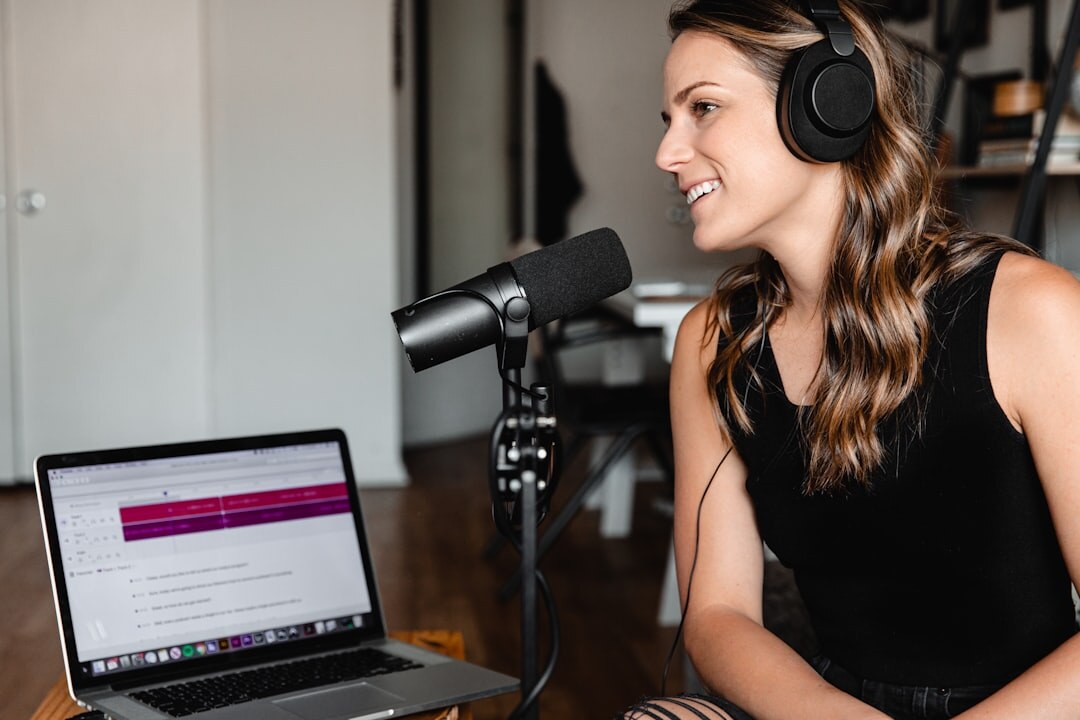 podcast host sharing personal story