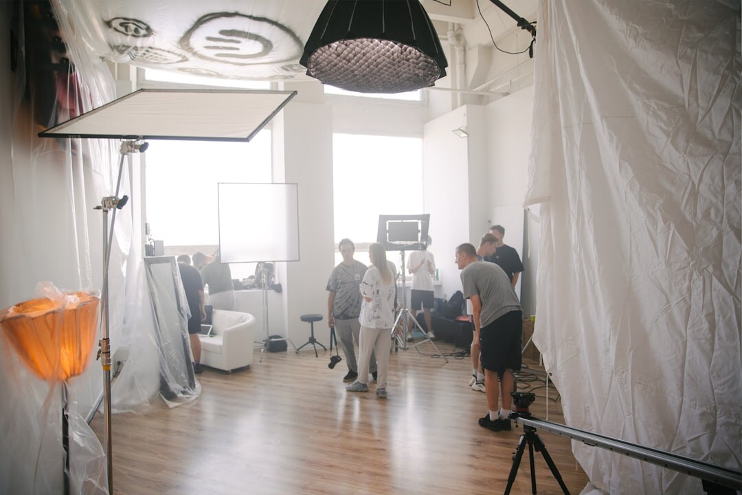 team meeting in studio