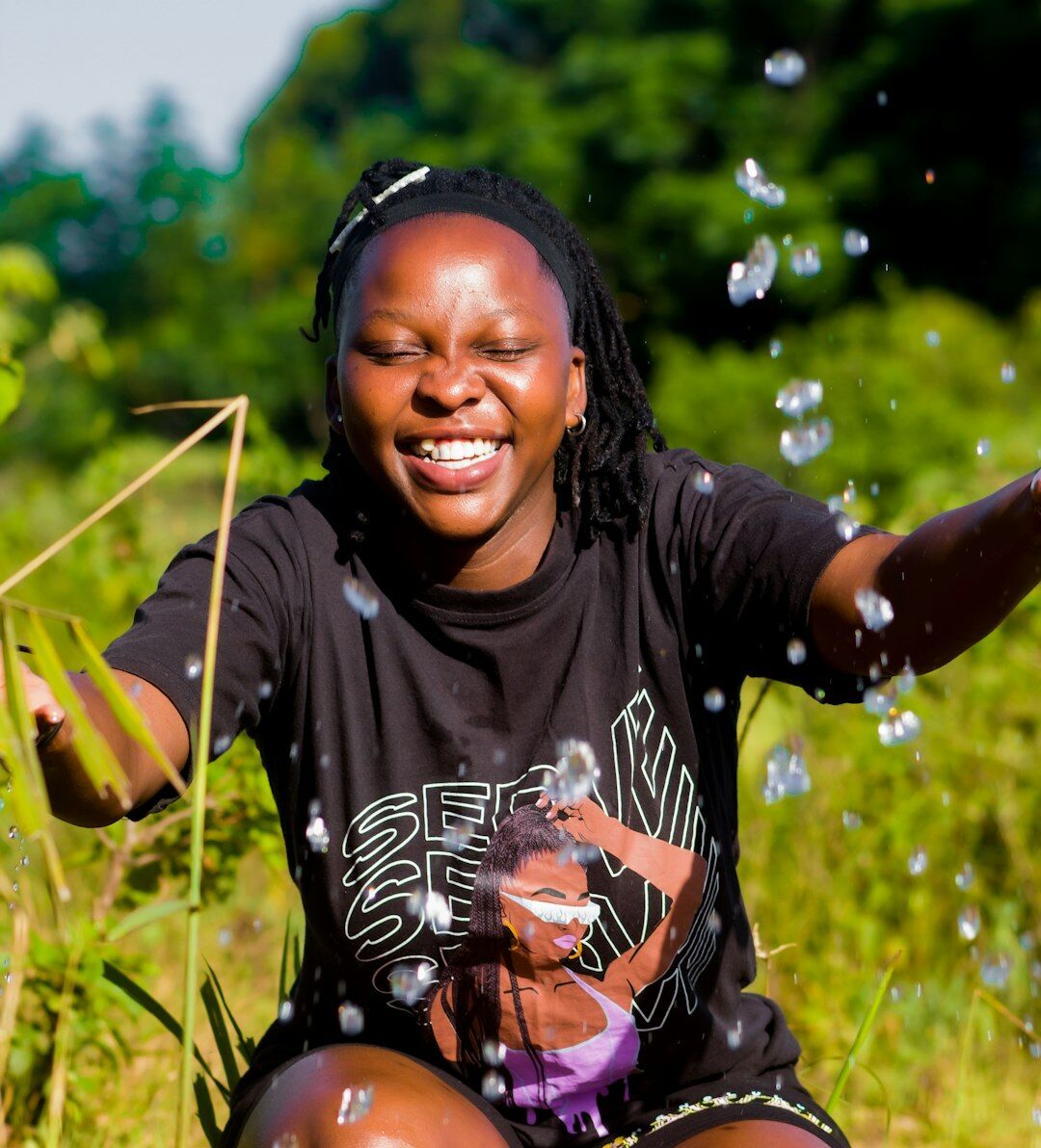 Portrait of a South African woman smiling