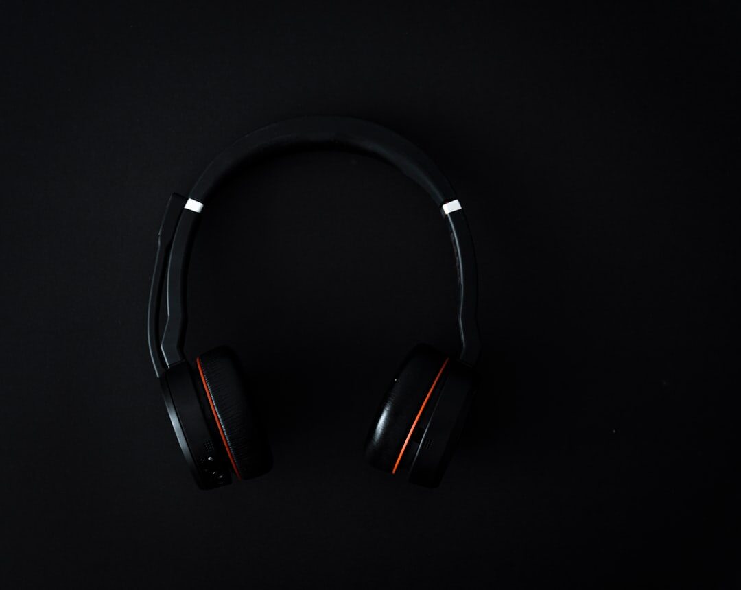 headphones on desk