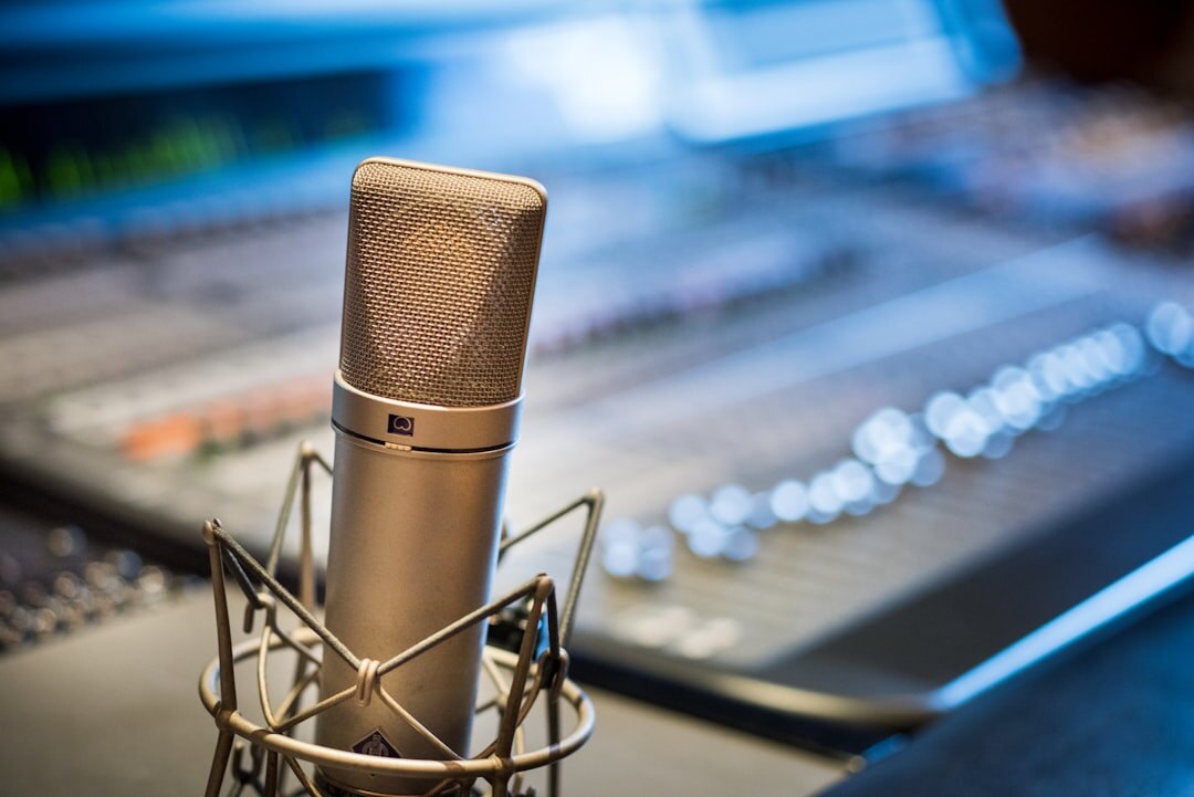 studio microphone closeup
